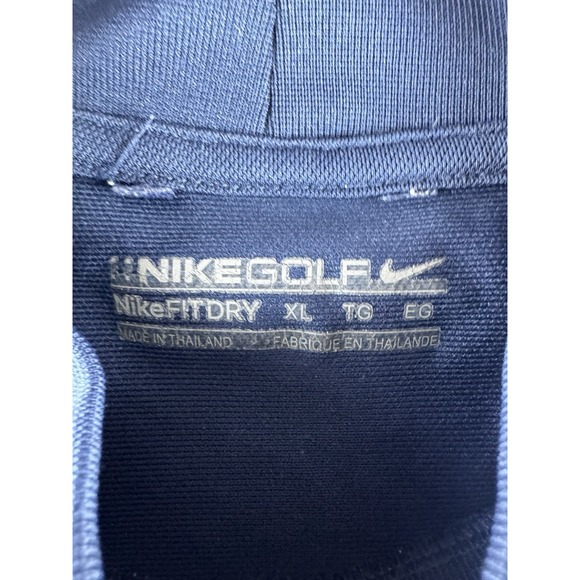 Nike Golf Dri Fit Long Sleeve Mock Neck Shirts XL Blue Black 2 Lot - Picture 13 of 15